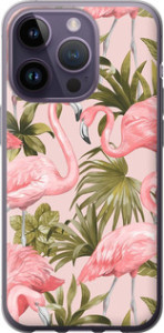 Чехол фламинго 2 для iPhone 14 Pro