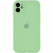 Чехол Silicone Case Full Camera Protective (AA) для Apple iPhone 12 (6.1") (Мятный / Mint)