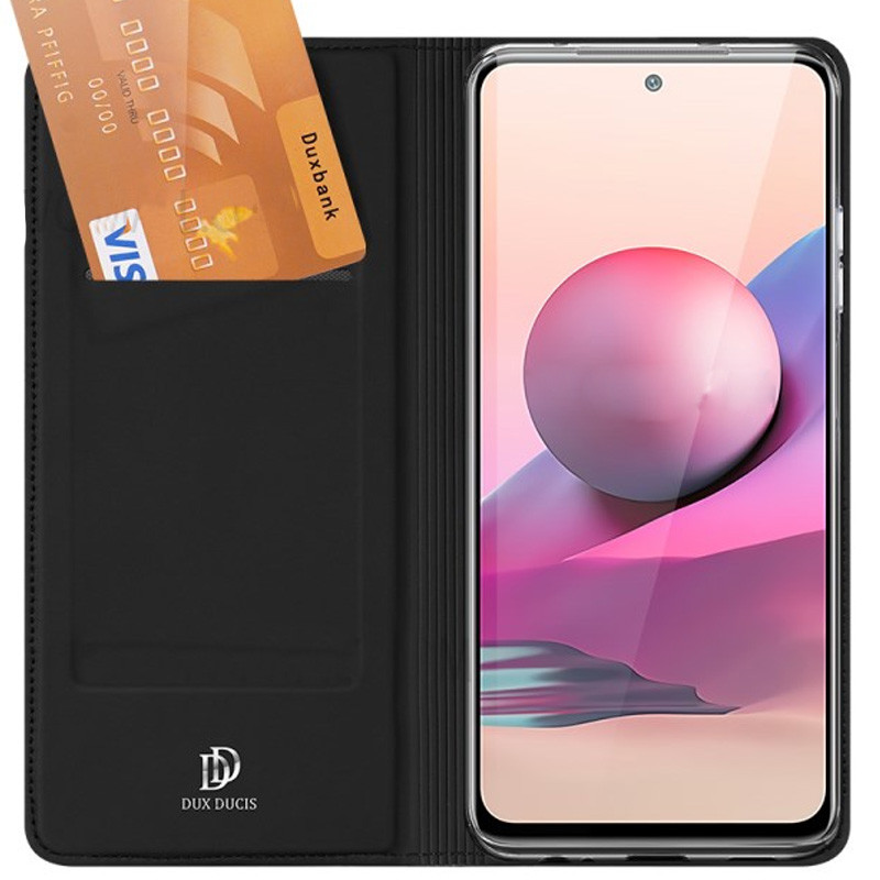 

Чохол-книжка Dux Ducis з кишенею для Xiaomi Redmi Note 10 Pro (Чорний) 1123185