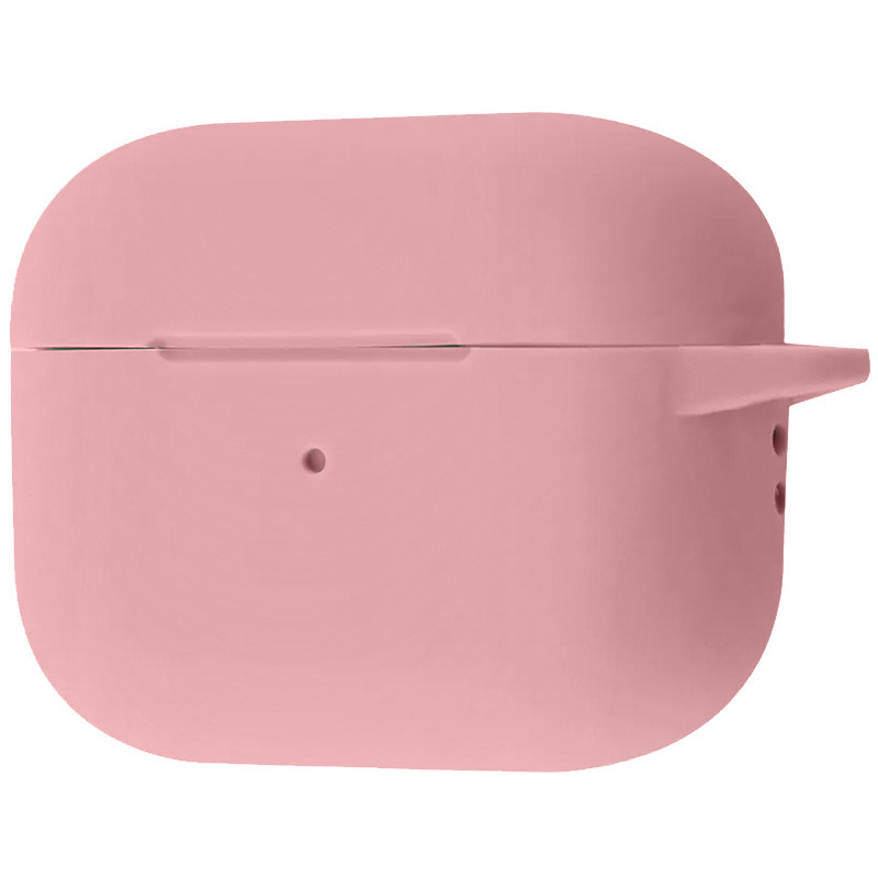 Силиконовый футляр New с карабином для наушников Airpods Pro 2 / Pro (Розовый / Pink)
