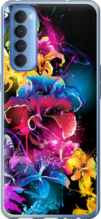 

Чехол Абстрактные цветы для Oppo Reno 4 Pro 1634200