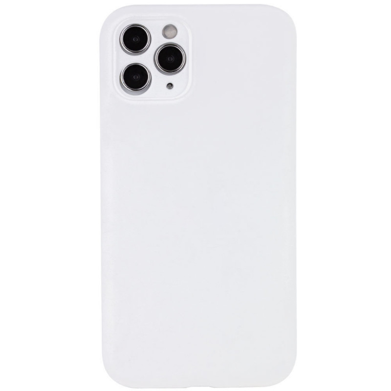 Чохол Silicone Case Full Camera Protective (AA) NO LOGO на Apple iPhone 12 Pro (6.1") (Білий / White)