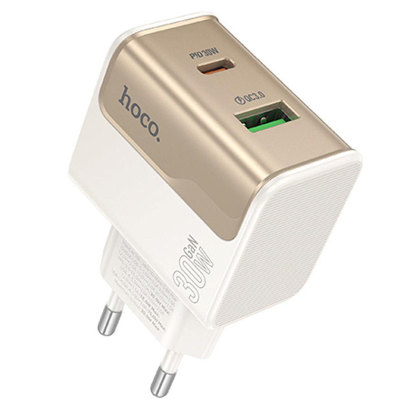 СЗУ Hoco CS73A Star Speed PD30W+QC3.0 (1USB-A/1C) (White)