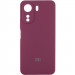 Чехол Silicone Cover Lakshmi Full Camera (AAA) with Logo для Xiaomi Redmi 13C / Poco C65 (Бордовый / Plum)