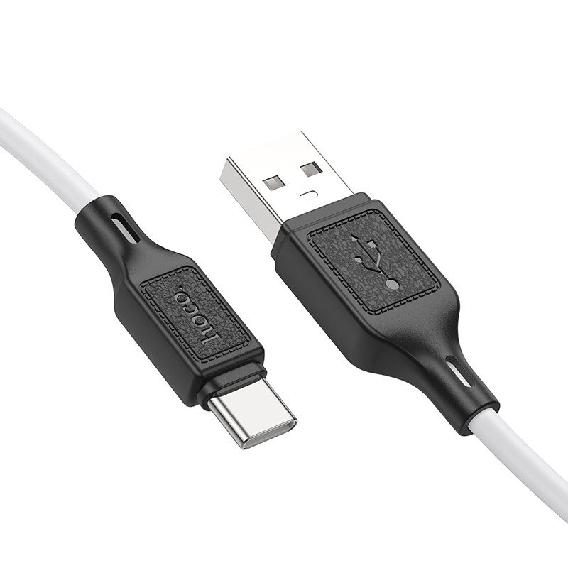 Фото Дата кабель Hoco X90 Cool silicone USB to Type-C (1m) (White) в магазине vchehle.ua