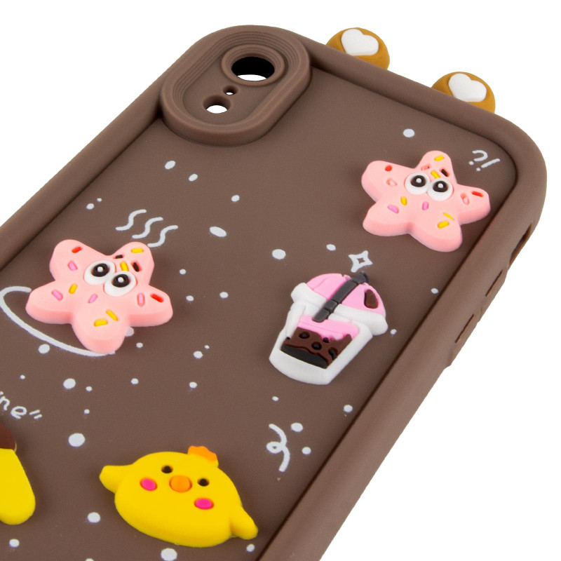 Чохол TPU Toys Case with Ears на Apple iPhone XR (6.1") (Brown) в магазині vchehle.ua