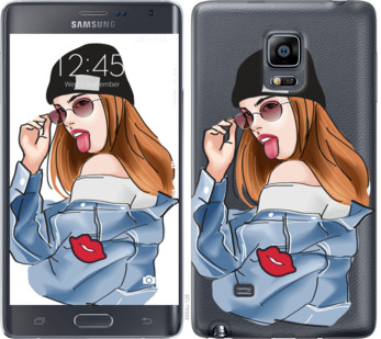 

Чехол Девушка v3 для Samsung Note Edge SM-N915 842767