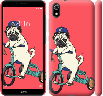 

Чехол Мопс на велосипеде для Xiaomi Redmi 7A 741625