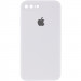 Чохол Silicone Case Square Full Camera Protective (AA) на Apple iPhone 7 plus / 8 plus (5.5") (Білий / White)