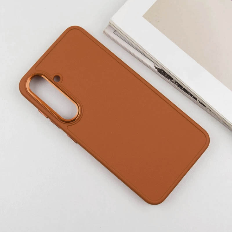 Фото TPU чехол Bonbon Metal Style для Samsung Galaxy S24 / S25 (Оранжевый / Papaya) в магазине vchehle.ua