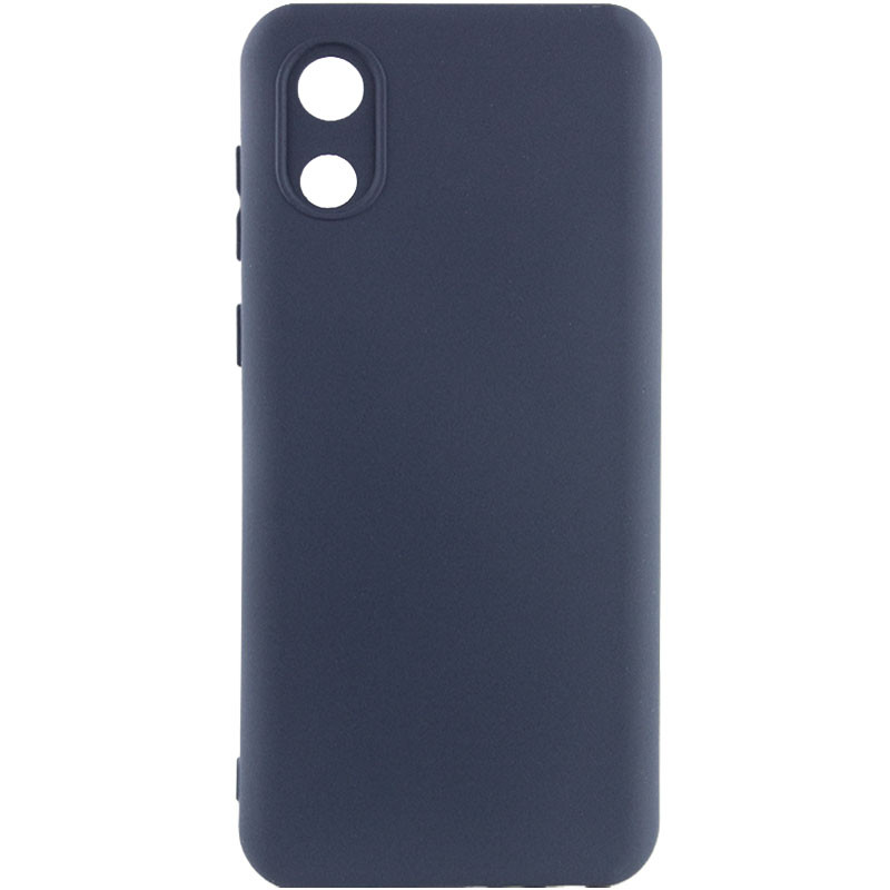 Чехол Silicone Cover Lakshmi Full Camera (A) для Samsung Galaxy A03 Core (Синий / Midnight Blue)