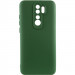 Чехол Silicone Cover Lakshmi Full Camera (AA) для Xiaomi Redmi Note 8 Pro (Зеленый / Dark green)