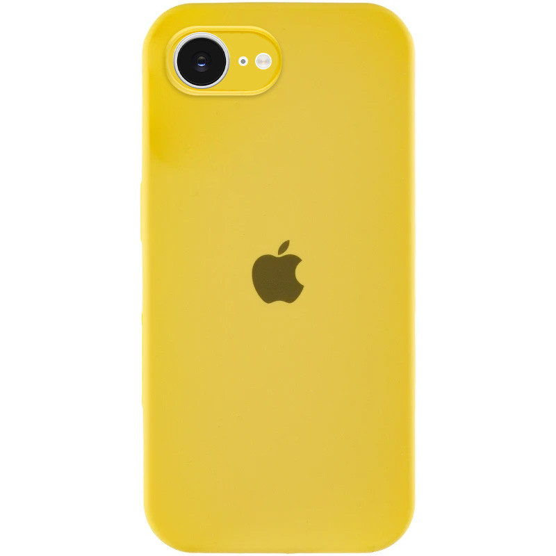 Чохол Silicone Case Full Camera Protective (AA) на Apple iPhone 16e (6.1") (Жовтий / Yellow)
