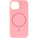 Фото Чохол Silicone Case Full Protective (AA) NO LOGO with Magnetic Safe на Apple iPhone 15 (6.1") (Рожевий / Light pink) на vchehle.ua
