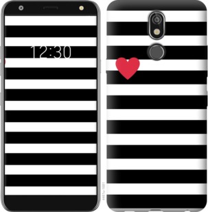 

Чехол Черно-белые полосы для LG K40 765119