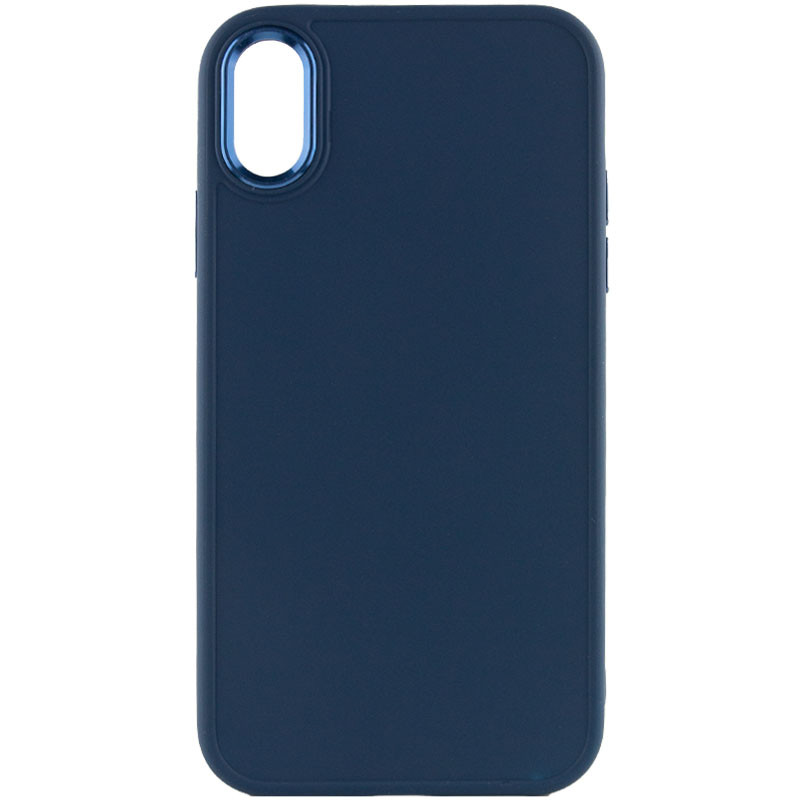 TPU чехол Bonbon Metal Style для Apple iPhone XR (6.1") (Синий / Cosmos blue)