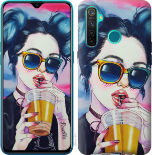 

Чехол Арт-девушка в очках для Realme 5 Pro 917382