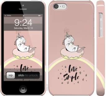 

Чехол Единорожка в пончике для iPhone 5c 719099