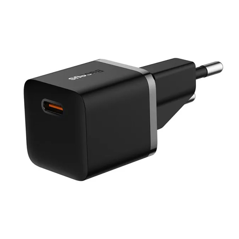 Фото СЗУ Baseus GaN5 Fast Charger (mini) PD25W (1USB-C) + кабель Type-C to Type-C (P10110909113) (Cluster Black) в магазине vchehle.ua