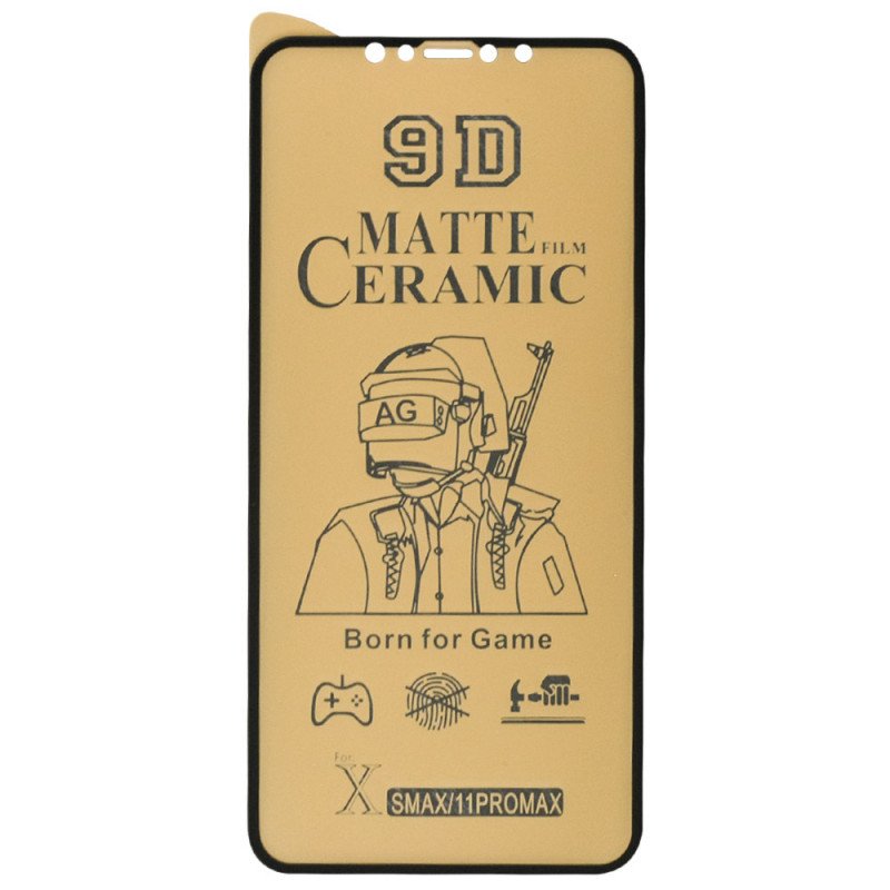 

Захисна плівка Ceramics Matte 9D для iPhone X (5.8") (Чорна) 928190