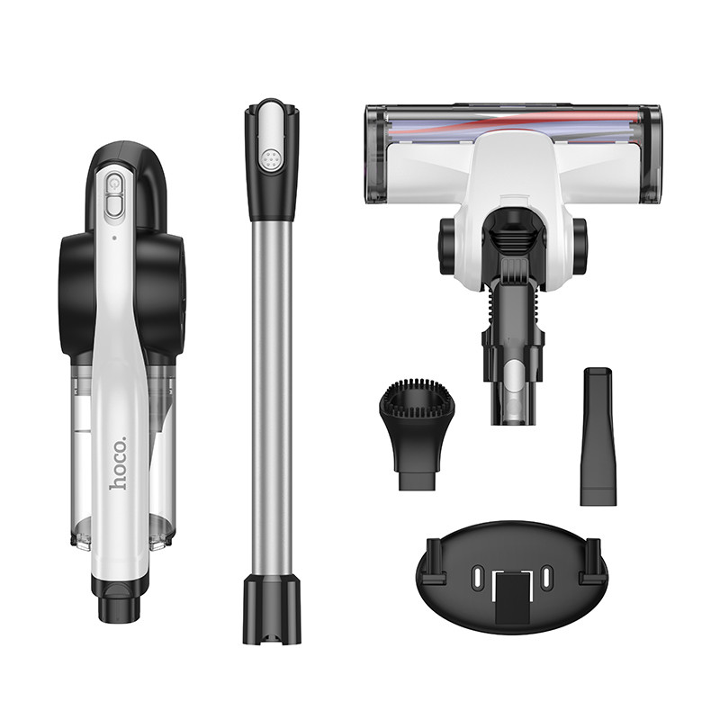 Беспроводной аккумуляторный пылесос Hoco HY11 with roller brush (White) в магазине vchehle.ua