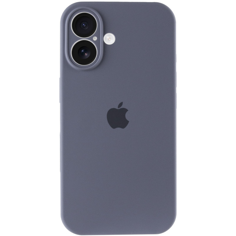 Фото Чехол Silicone Case Full Camera Protective (AA) для Apple iPhone 16 (6.1") (Серый / Lavender Gray) на vchehle.ua