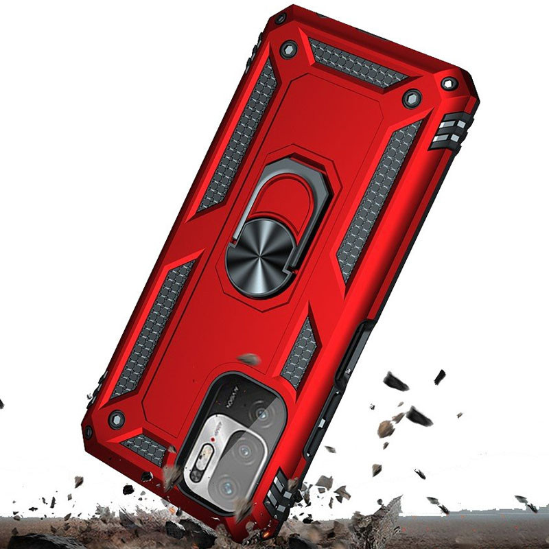 

Ударостійкий чохол Serge Ring for Magnet для Xiaomi Redmi Note 10 5G (Червоний) 1175516