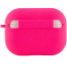 Фото Силиконовый футляр с микрофиброй для наушников Airpods Pro (Розовый / Barbie pink) в магазине vchehle.ua