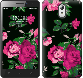 

Чохол Троянди на чорному тлі на Lenovo Vibe P1m 546952