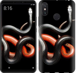 

Чехол Красно-черная змея на черном фоне для Xiaomi Mi Max 3 677494