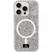 TPU чехол Bling World Rock Diamond with Magnetic Safe для Apple iPhone 14 Pro (6.1") (Silver)