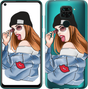 

Чехол Девушка v3 для Xiaomi Redmi Note 9 933473