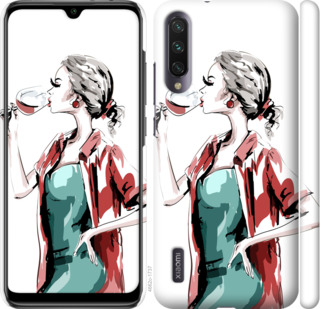 

Чехол Девушка с бокалом для Xiaomi Mi A3 841679