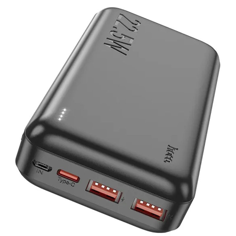 Фото Портативное ЗУ Power Bank Hoco J101A Astute PD20W+22.5W 20000 mAh (Black) в магазине vchehle.ua