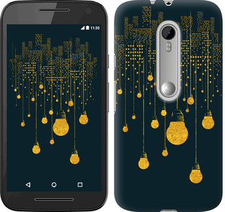 

Чехол Иллюстрация ночного города для Motorola Moto G3 592486