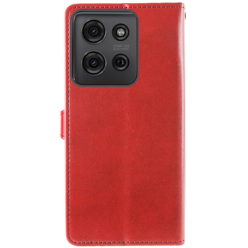 Купить Кожаный чехол-книжка GETMAN Gallant (PU) для Motorola Moto G75 5G (Красный) на vchehle.ua