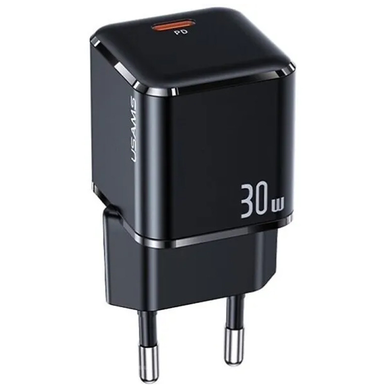 Фото СЗУ Usams US-CC186 PD30W 1C X-ron Series (Black) на vchehle.ua