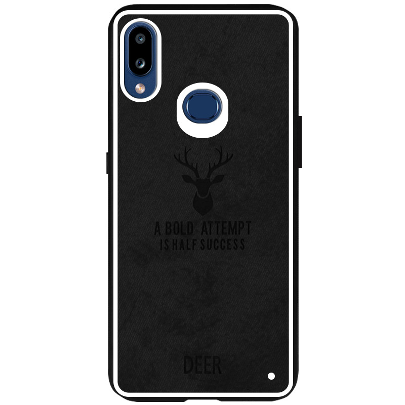 

TPU+Textile чехол Deer для Samsung Galaxy A10s (Чорний) 787697