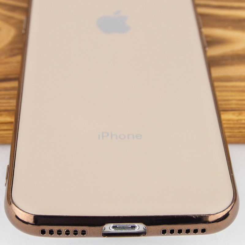 Фото TPU чехол Matte LOGO для Apple iPhone 7 / 8 (4.7") (Золотой / Gold) на vchehle.ua