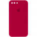 Чохол Silicone Case Square Full Camera Protective (AA) на Apple iPhone 7 plus / 8 plus (5.5") (Червоний / Rose Red)