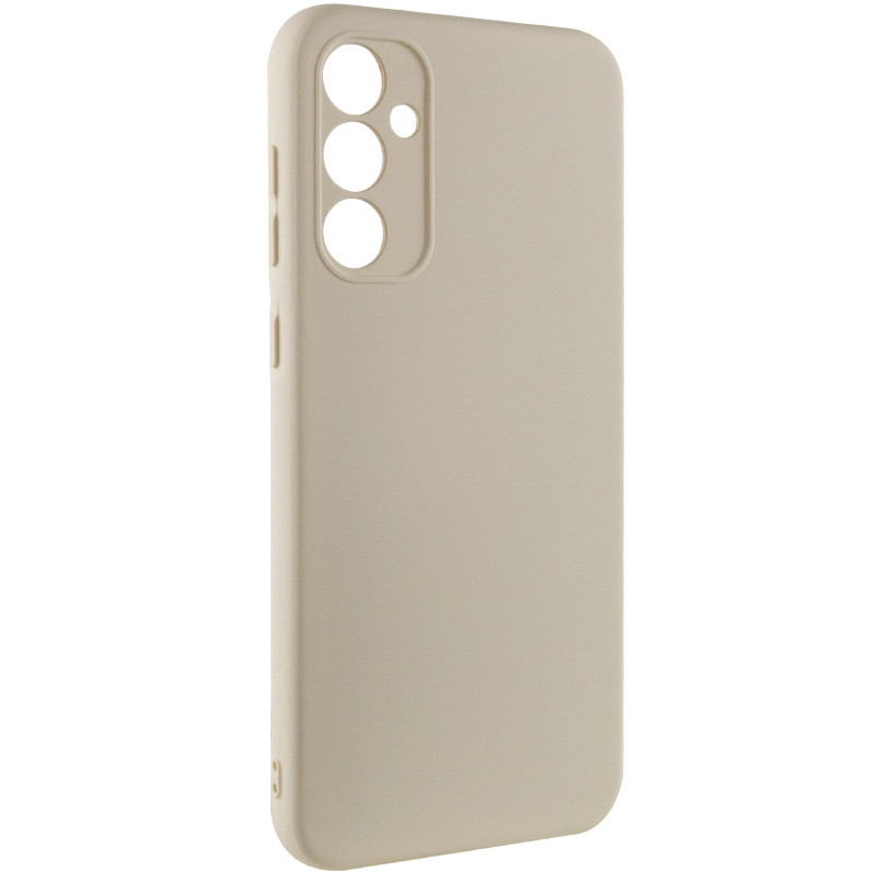 Фото Чехол TPU GETMAN Liquid Silk Full Camera для Samsung Galaxy A35 (Песочный / Sand) на vchehle.ua