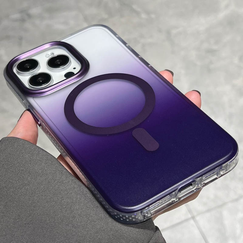 Купити Чохол TPU+PC Shadow with Magnetic Safe на Apple iPhone 14 Pro (6.1") (Purple) на vchehle.ua