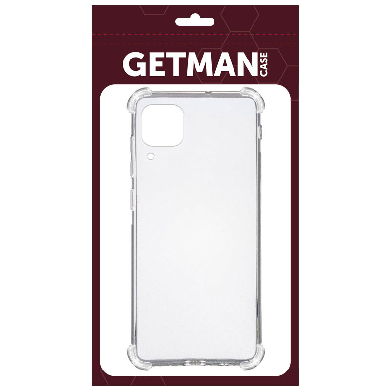 Фото TPU чохол GETMAN Ease logo посилені кути на Huawei P40 Lite (Прозорий / Transparent) на vchehle.ua