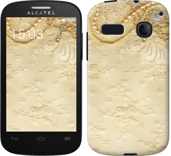 

Чехол Кружевной орнамент для Alcatel One Touch Pop C3 4033D 257745