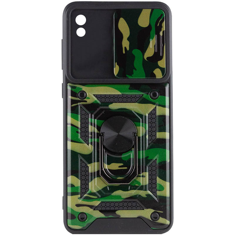 Фото Ударопрочный чехол Camshield Serge Ring Camo для Xiaomi Redmi 9A (Зеленый / Army Green) на vchehle.ua