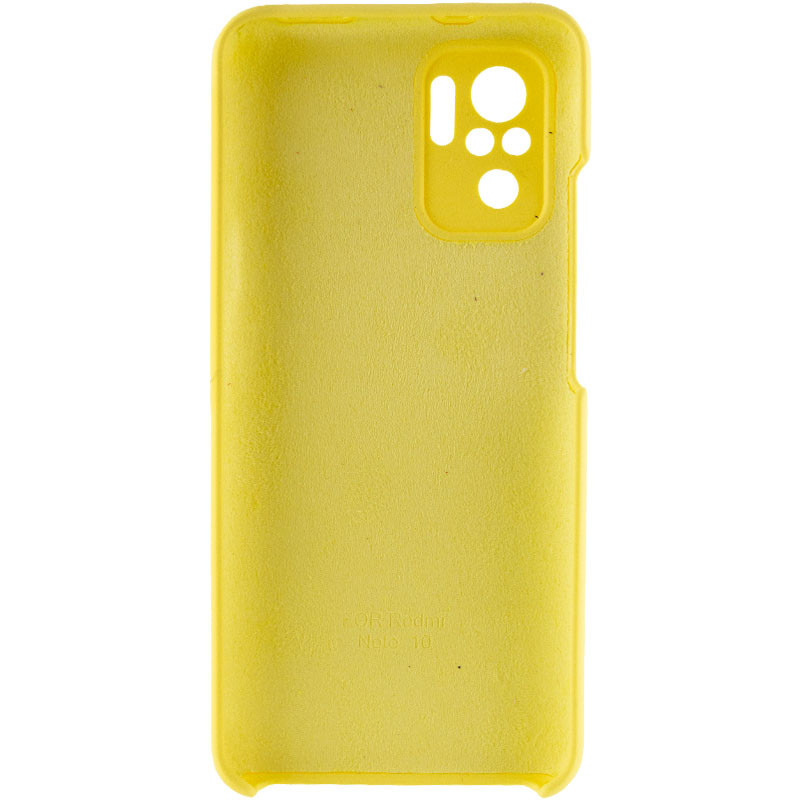 Фото Чохол Silicone Cover Full Camera (AAA) на Xiaomi Redmi Note 10 / Note 10s (Жовтий / Bright Yellow) на vchehle.ua