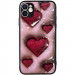 Фото TPU+PC чехол Prisma Plushie для Apple iPhone 12 (6.1") (Hearts) на vchehle.ua