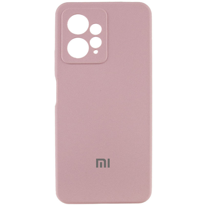 Чехол Silicone Cover Lakshmi Full Camera (AAA) with Logo для Xiaomi Redmi Note 12 4G (Розовый / Pink Sand)