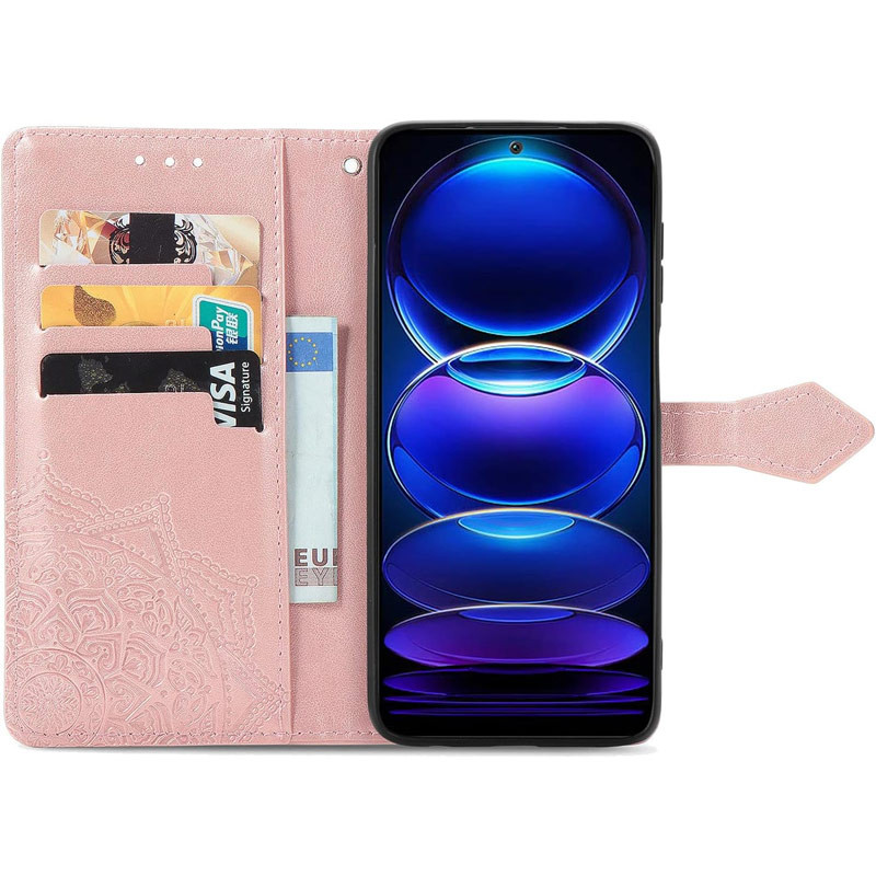 Фото Кожаный чехол (книжка) Art Case с визитницей для Xiaomi Redmi A3 (Розовый) в магазине vchehle.ua