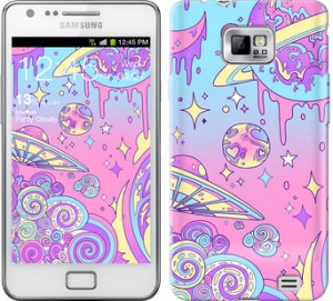 Чохол Рожева галактика на Samsung Galaxy S2 i9100